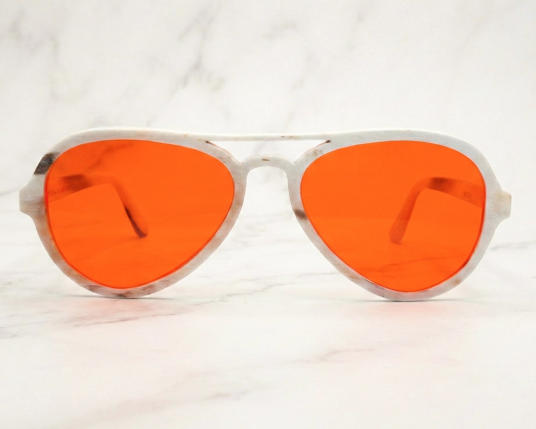 Horn Blue Blocking Glasses - 527 / Horn Light Mix / Night Lens