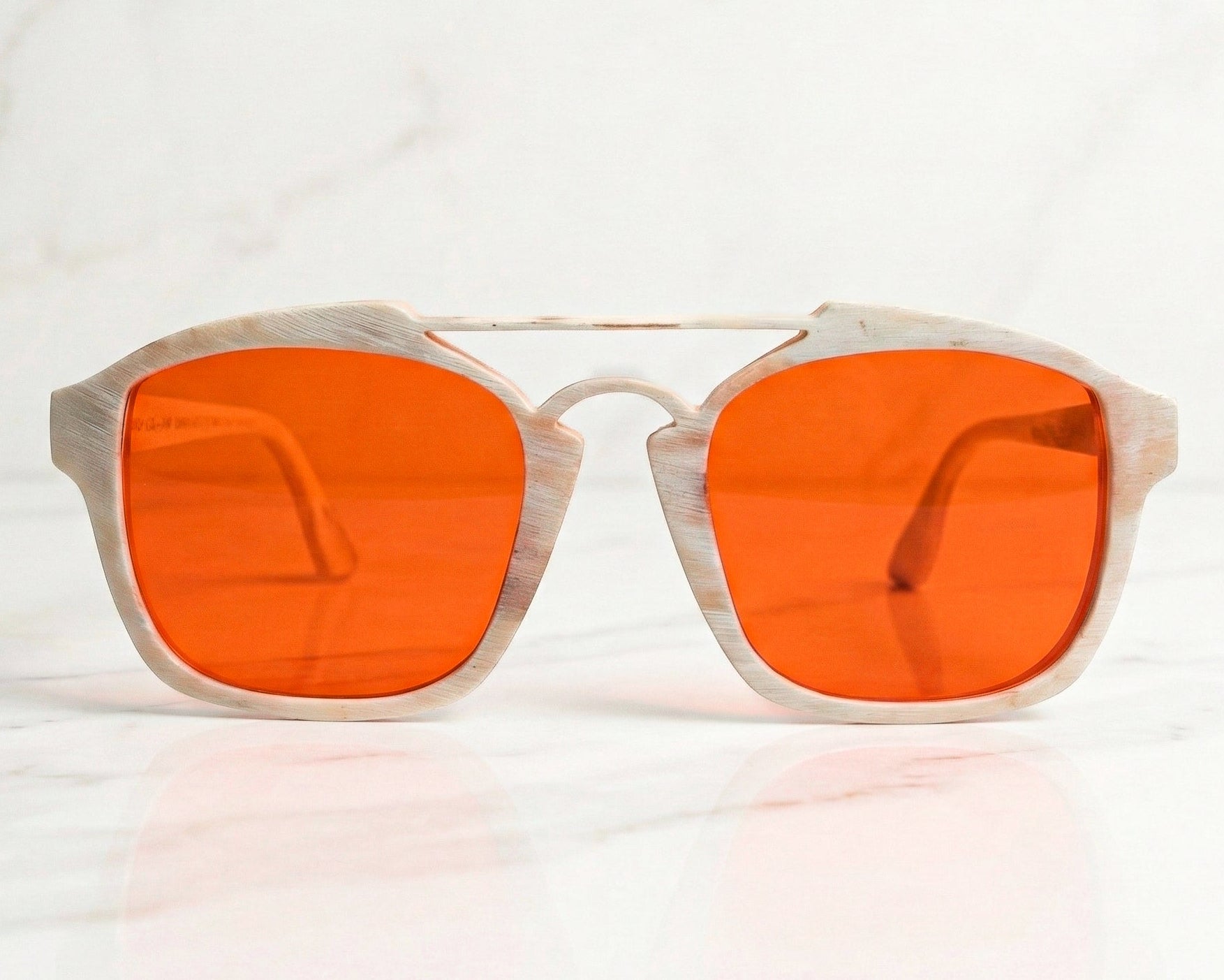 Horn Blue Blocking Glasses - 963 / Horn Light Mix / Night Lens