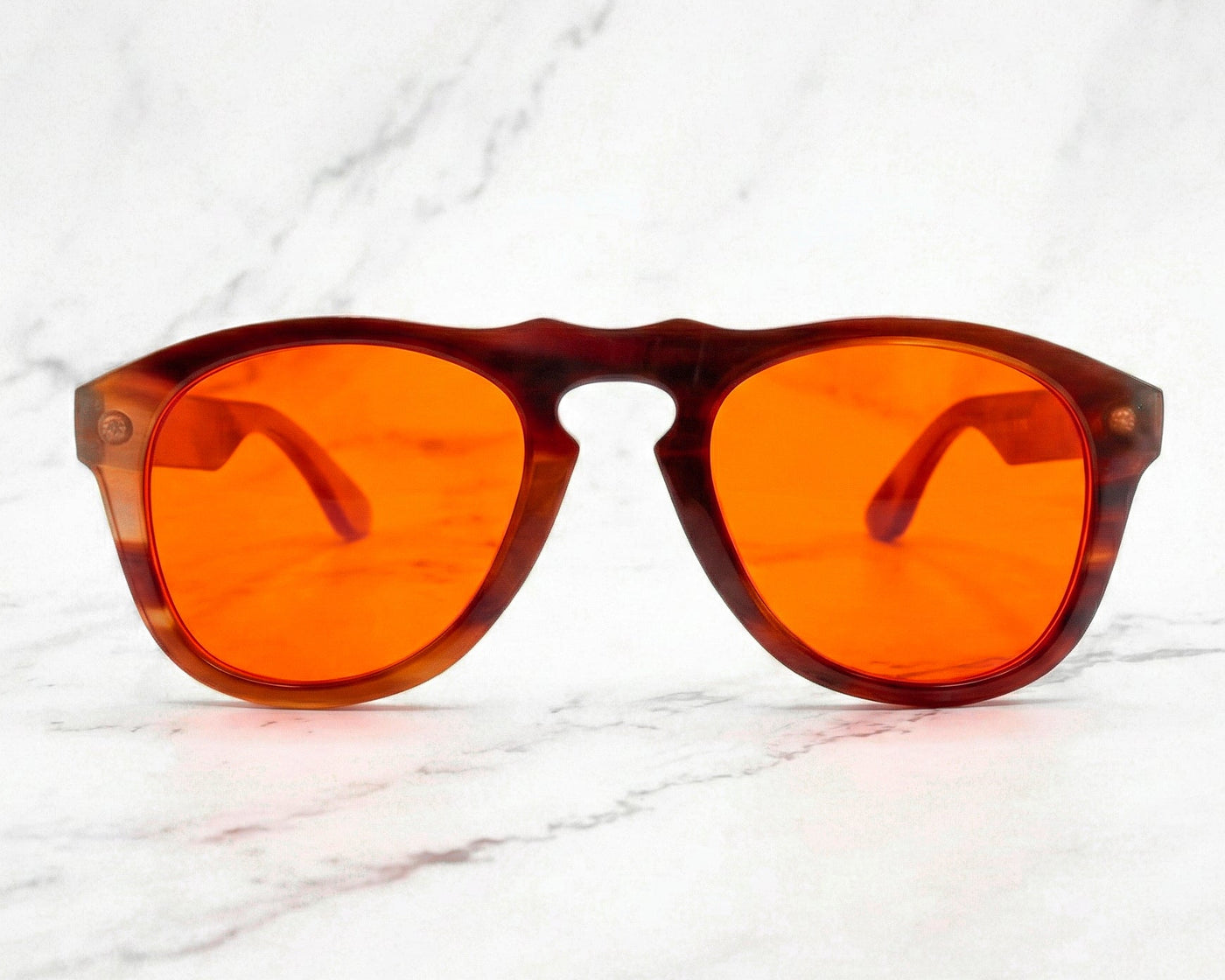 Horn Blue Blocking Glasses - 273 / Horn Mix / Night Lens – RHIZAL