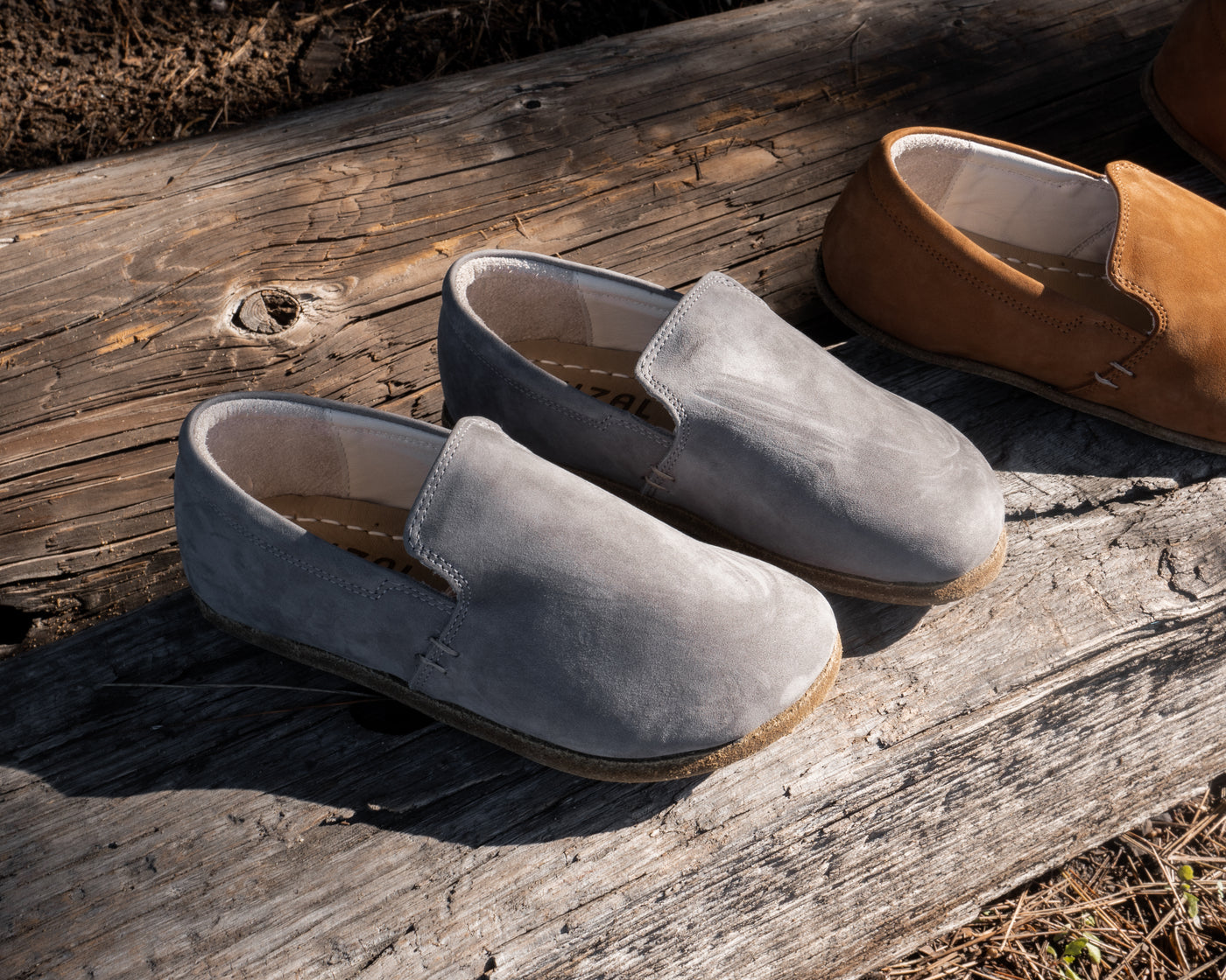 Kids Brio Slip-On / Stone Nubuck Leather
