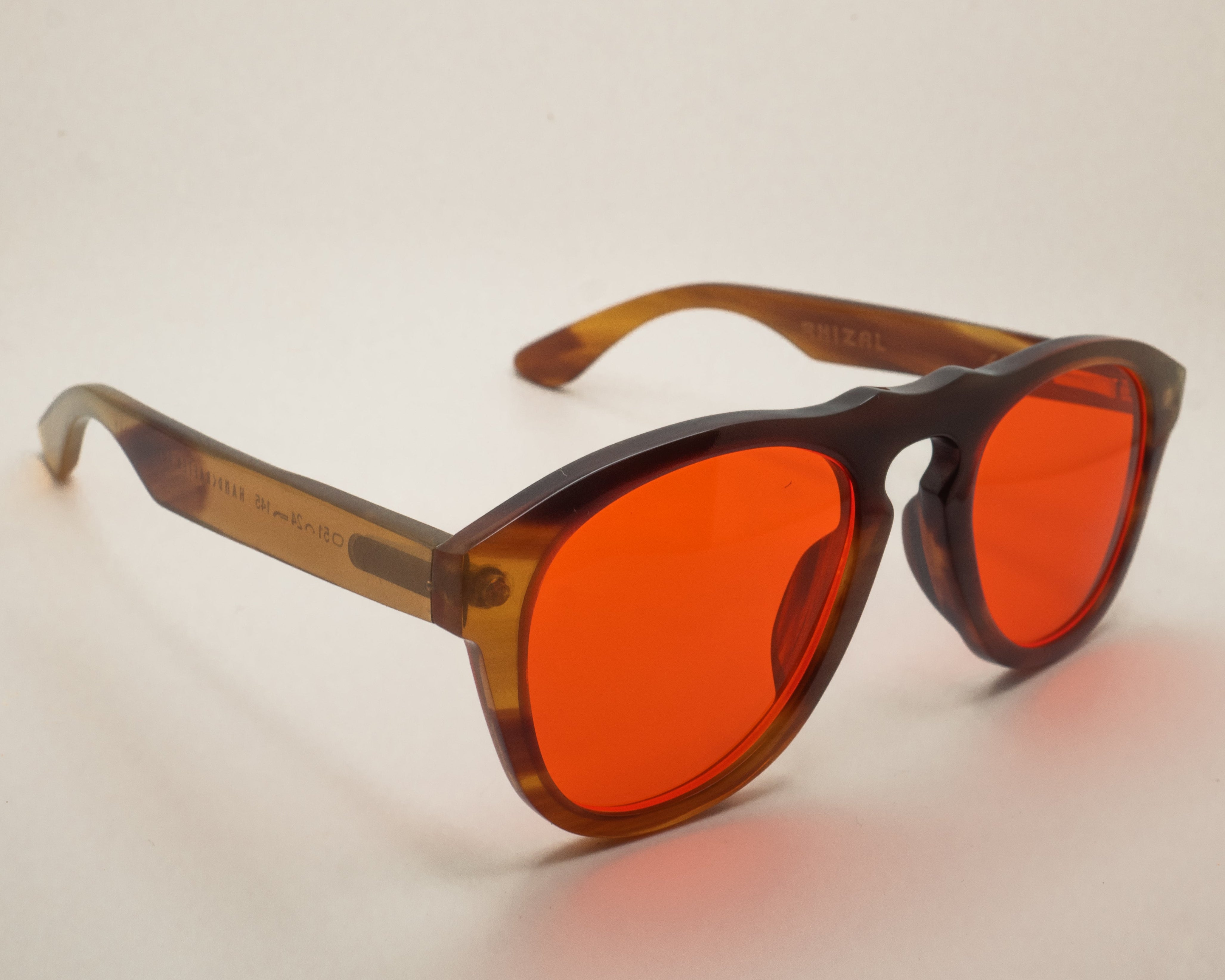 Horn Blue Blocking Glasses - 273 / Horn Mix / Night Lens – RHIZAL