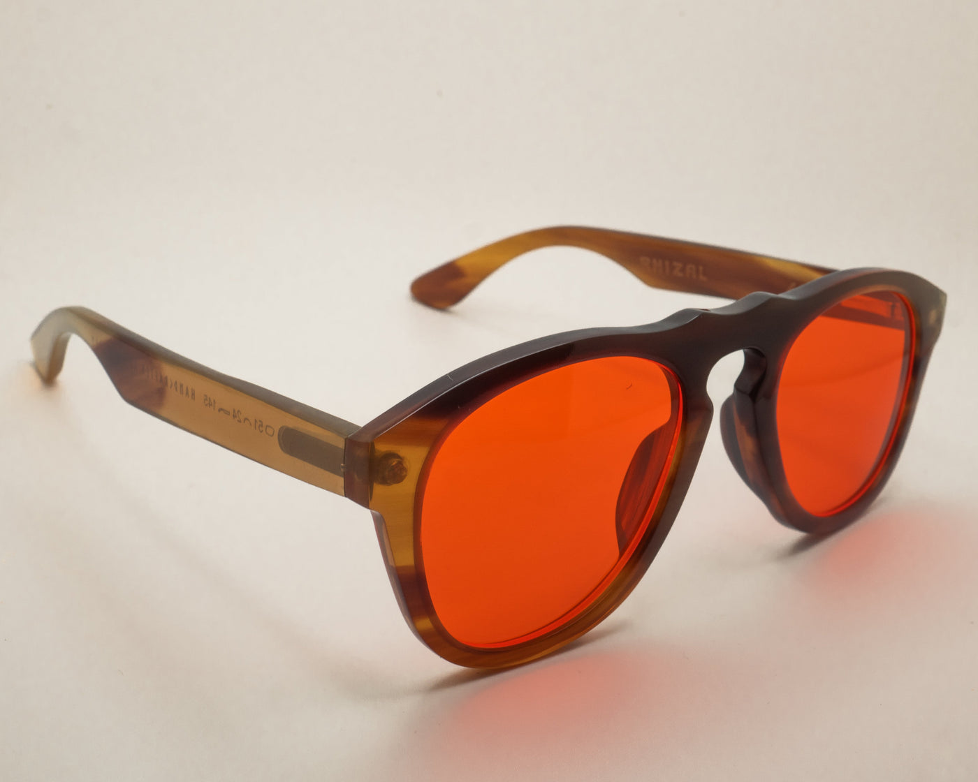 Glass Studio Toos 百華 Vermillion オレンジ Horn Blue Blocking Glasses - 273 / Horn Mix / Night Lens – RHIZAL