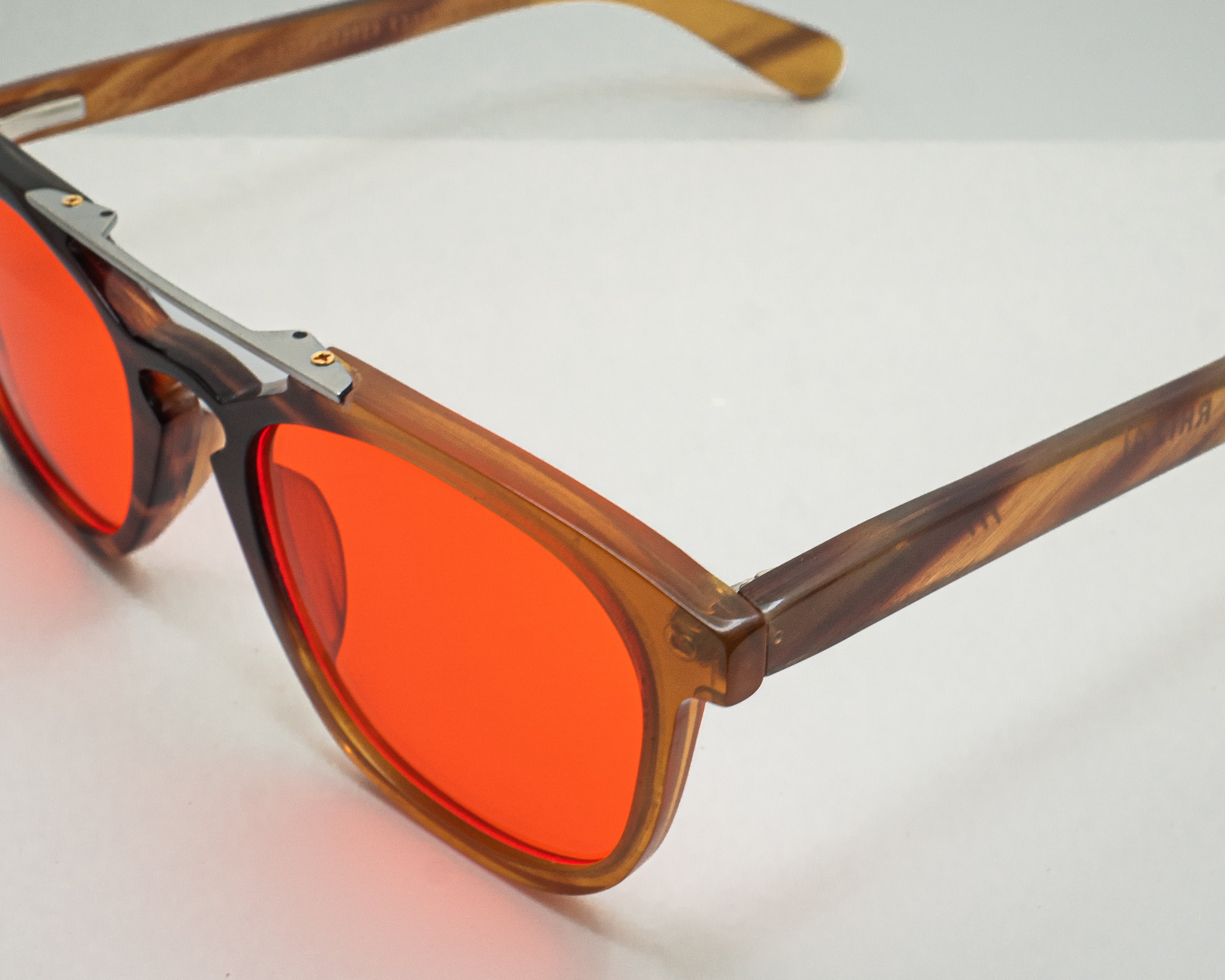 Horn Blue Blocking Glasses - 137 / Horn Mix / Night Lens – RHIZAL