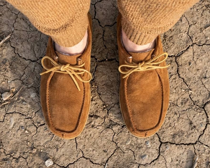Miro / Mocha Suede & Sheepskin / Mens