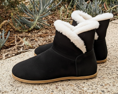 Noma / Black Suede & Sheepskin / Womens