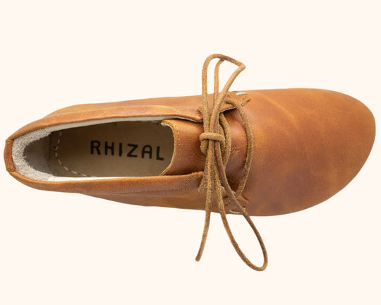 RHIZAL Joro / Honey / Womens - Grounded Barefoot Leather Shoes