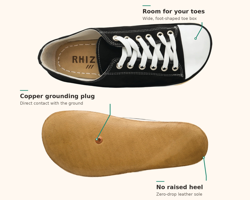 Arka Lo / Black Nubuck & Ivory Leather / Mens