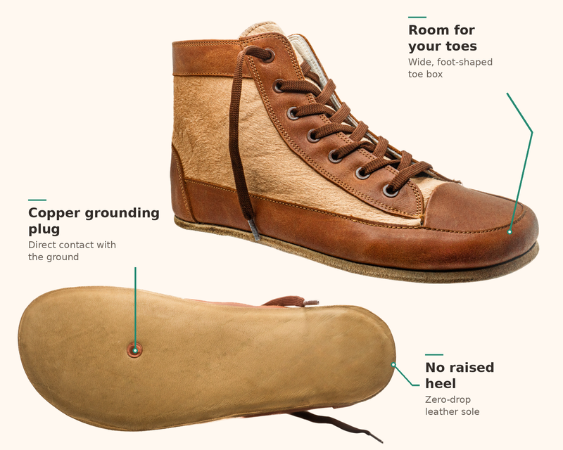 Arka Hi / Cowhide & Sienna Leather / Mens