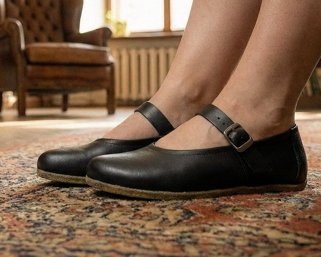 Nara / Black Leather / Womens – RHIZAL