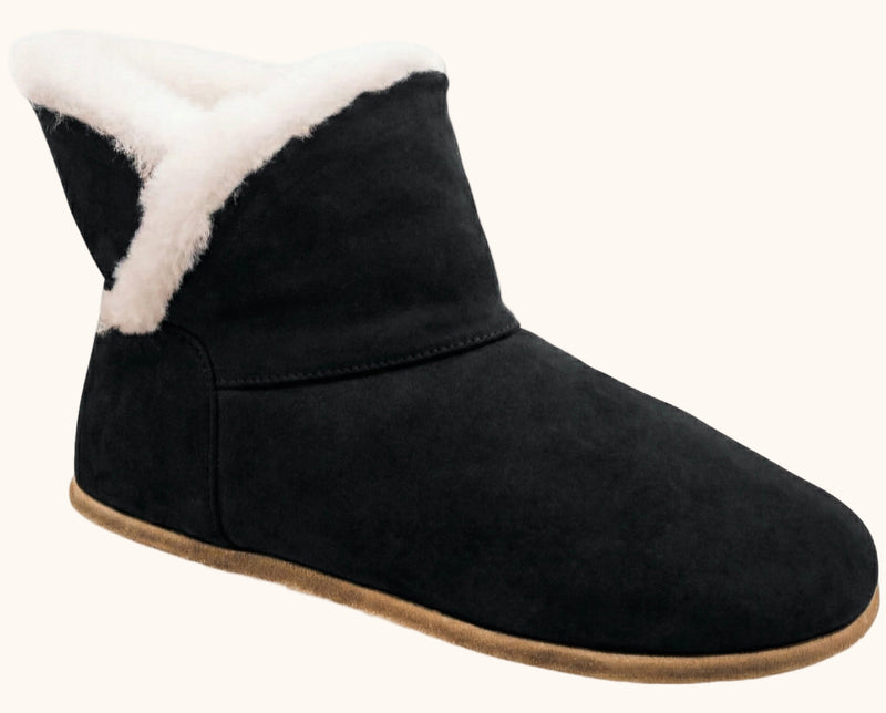 Noma / Black Suede & Sheepskin / Womens