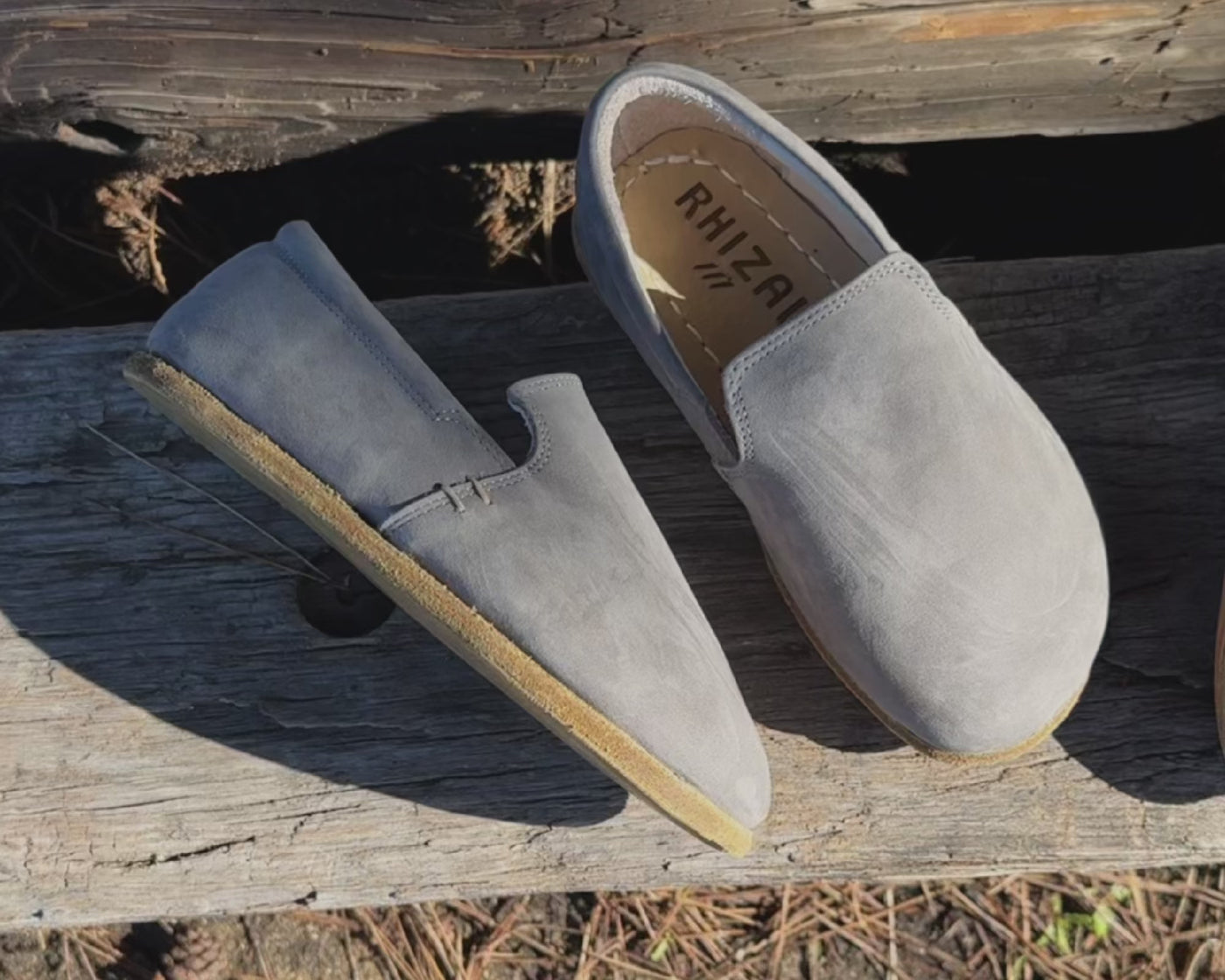 Kids Brio Slip-On / Stone Nubuck Leather