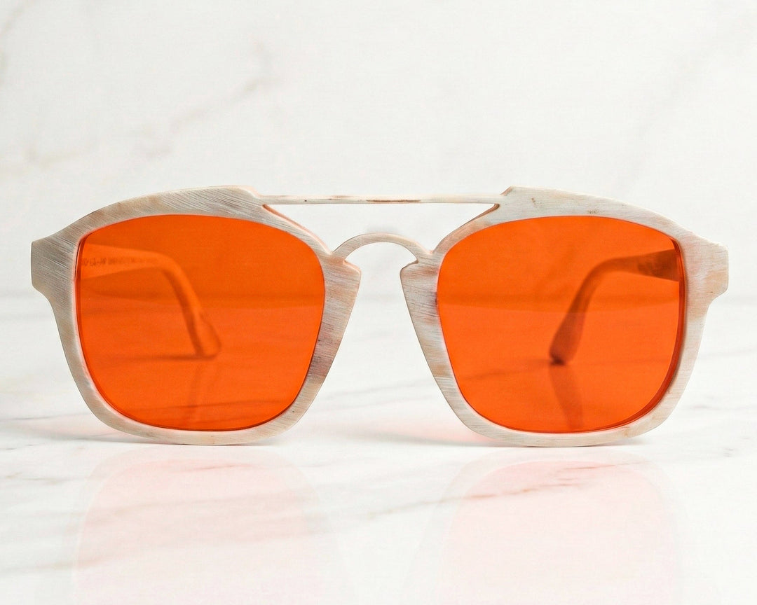 Horn Blue Blocking Glasses - 963 / Horn Light Mix / Night Lens