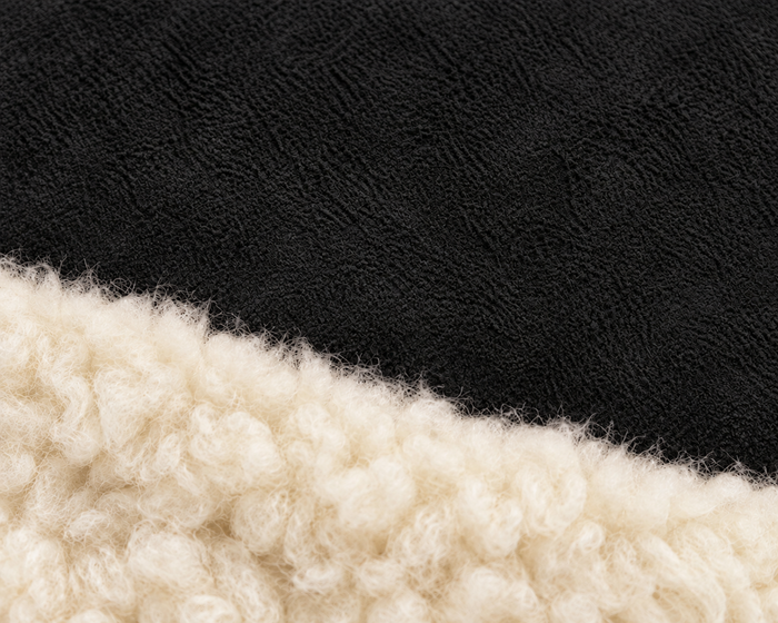 Black Suede & Sheepskin