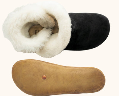 Noma / Black Suede & Sheepskin / Womens