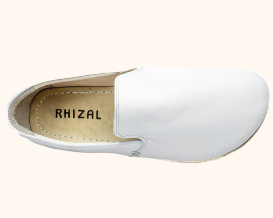 RHIZAL Brio Slip-On / Ivory / Mens - Grounded Barefoot Natural Leather