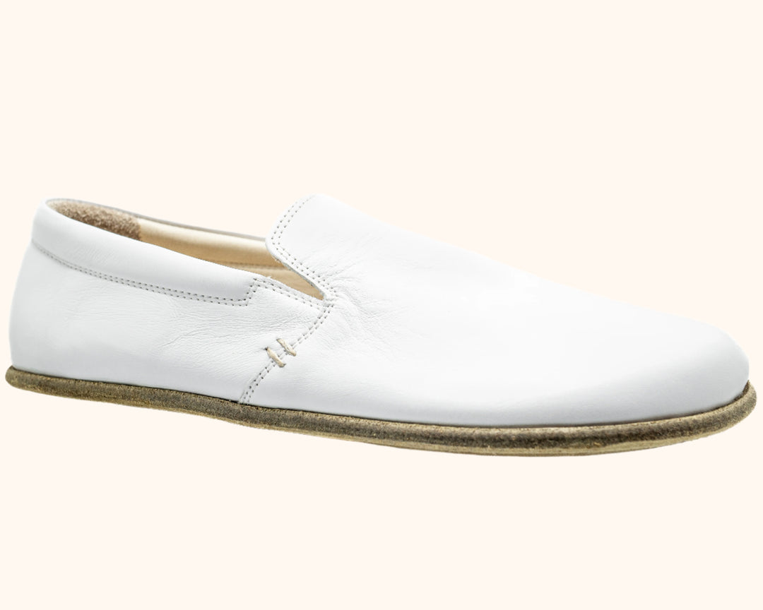 RHIZAL Brio Slip-On / Ivory / Mens - Grounded Barefoot Natural Leather